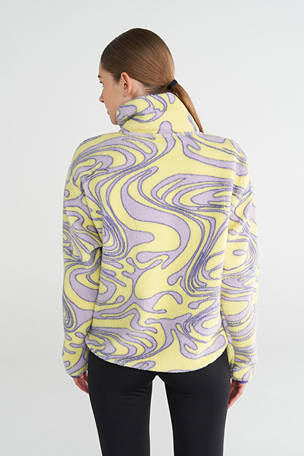 AMBER POLAR FERMUARLI SWEATSHIRT Sarı Kadın Sweatshirt