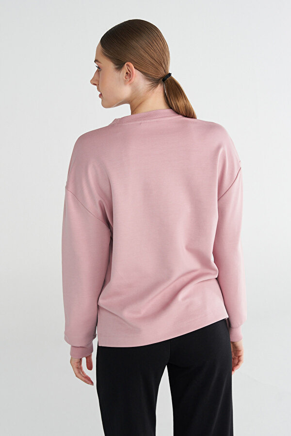 MELTON SWEATSHIRT Pembe Kadın Sweatshirt & Hoodie