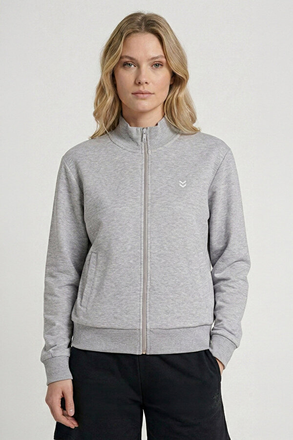 PULSE FEMALE FERMUARLI SWEATSHIRT Gri Kadın Fermuarlı Sweatshirt
