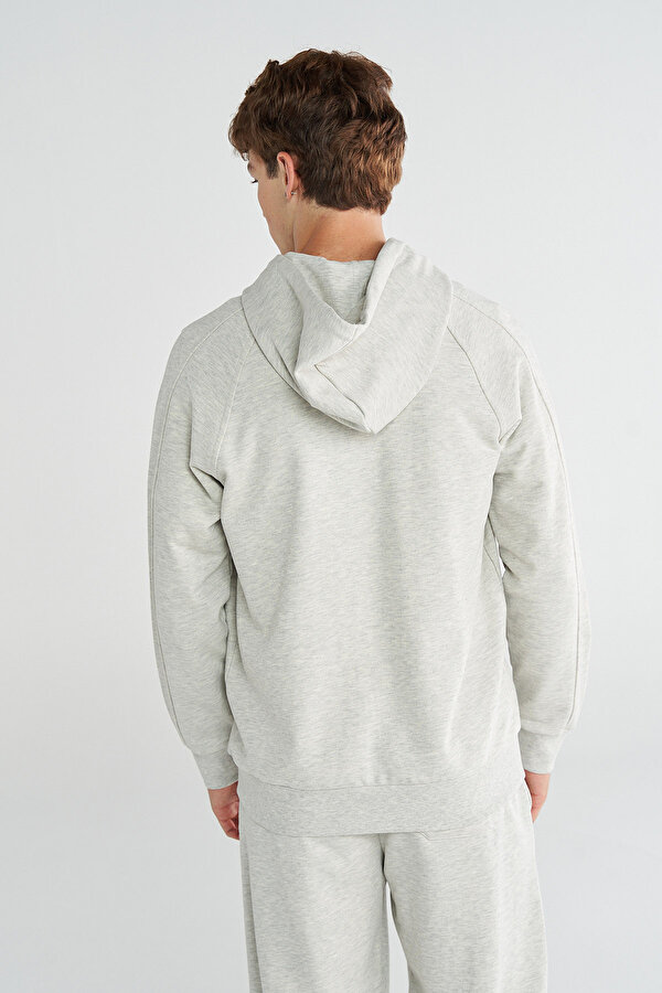 SAMMY FERMUARLI HOODIE Gri Erkek Hoodie