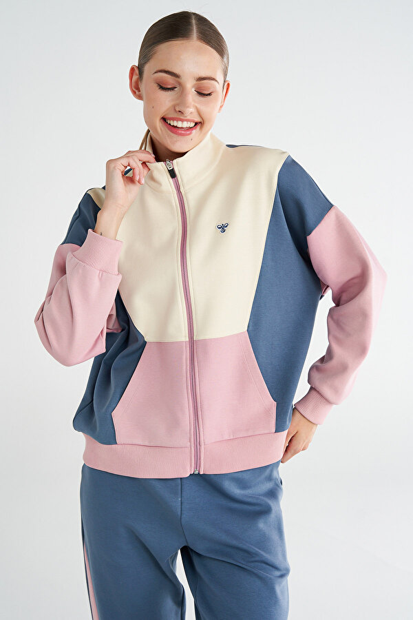 YANKEY FERMUARLI SWEATSHIRT Pembe Kadın Sweatshirt