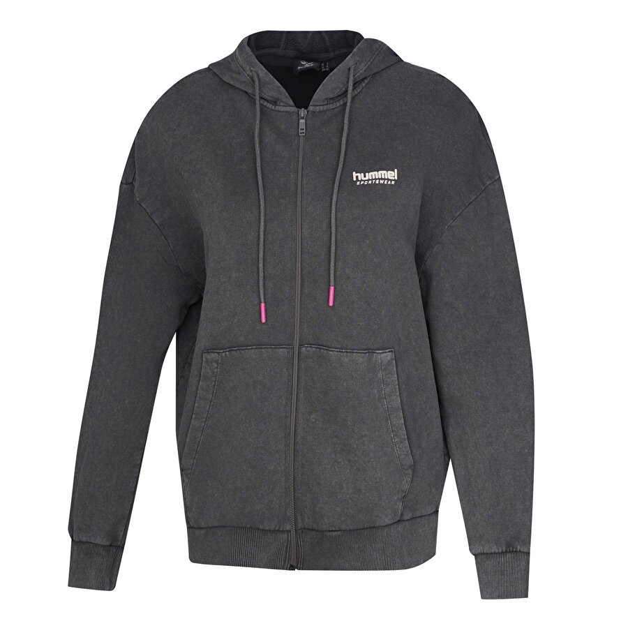 ROMERAL FERMUARLI HOODIE Siyah Kadın Fermuarlı Hoodie