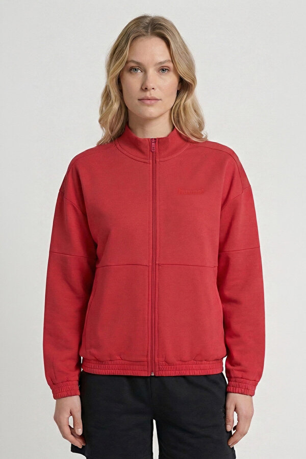 SARGENTO FERMUARLI SWEATSHIRT Kırmızı Kadın Fermuarlı Sweatshirt