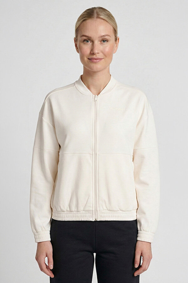 SARGENTO FERMUARLI SWEATSHIRT Ekru Kadın Fermuarlı Sweatshirt