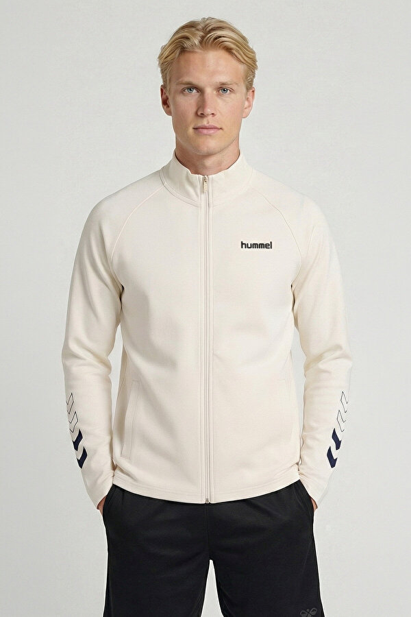 URNA FERMUARLI SWEATSHIRT Ekru Erkek Fermuarlı Sweatshirt