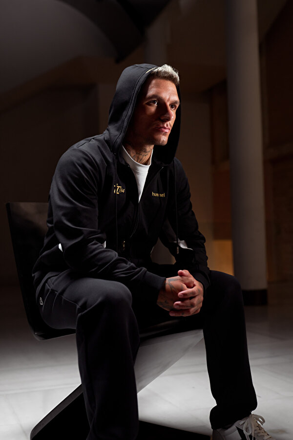 LUCAS FERMUARLI HOODIE Siyah Erkek Hoodie