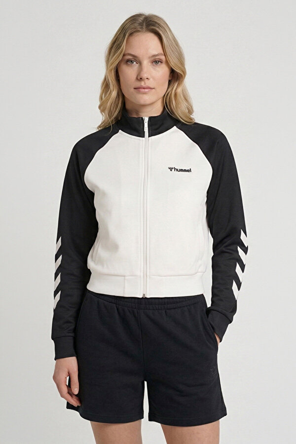 GENES FERMUARLI SWEATSHIRT Beyaz Kadın Fermuarlı Sweatshirt